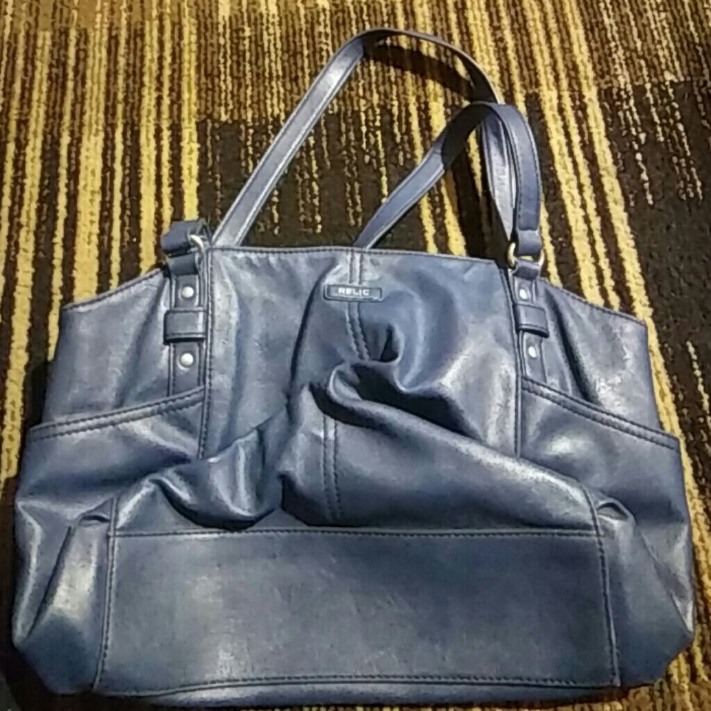 Blue relic purse